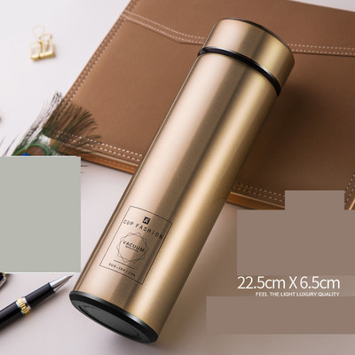 Išmanus termoso puodelis, rodantis skysčio temperatūrą