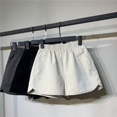 Γυναικεία έκο δερμάτινα σορτς με ελαστική μέση