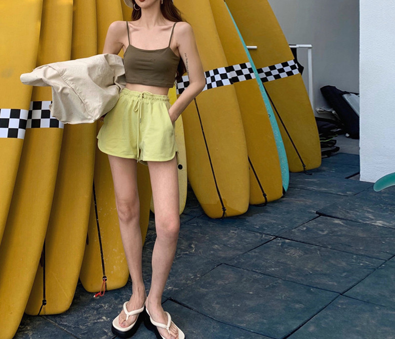 Casual σορτς με ελαστικά και κορδόνια