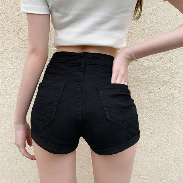 Καθημερινό  τζιν με ψηλή μέση σε λευκό και μαύρο χρώμα