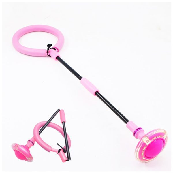 Vaikiškas aerobikos prietaisas su šviesos elementu