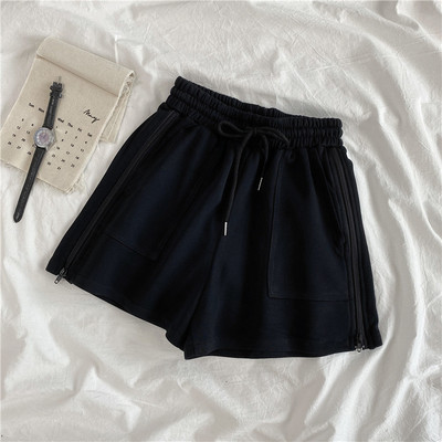 Casual κοντό σορτς από κορμάκι με ελαστική μέση