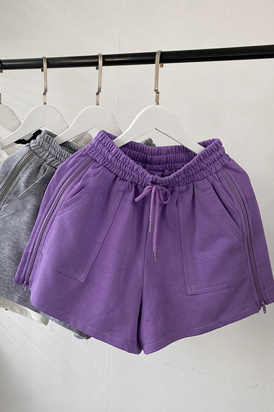 Casual κοντό σορτς από κορμάκι με ελαστική μέση