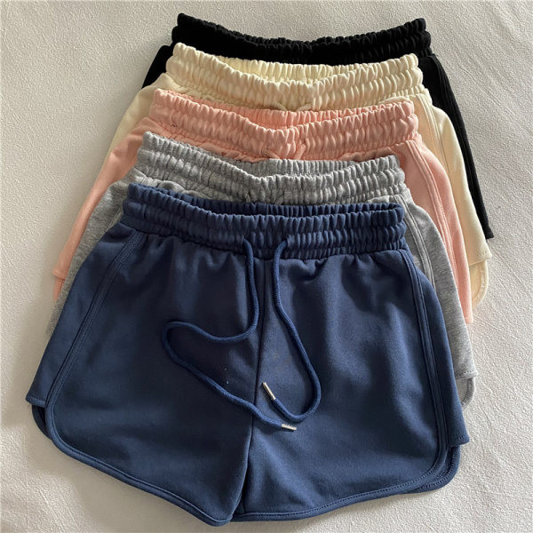 Pantaloni scurți din bumbac cu talie elastică