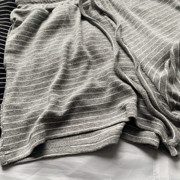 Pamučne kratke hlače na pruge s gumicom i vezicama