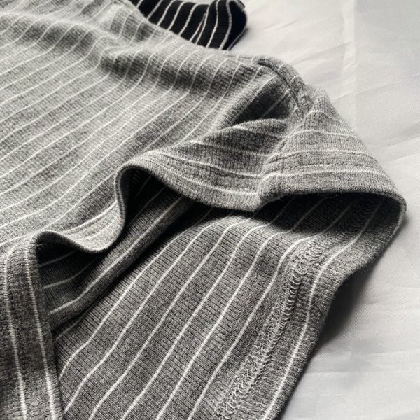 Pamučne kratke hlače na pruge s gumicom i vezicama