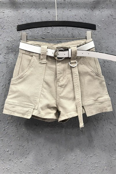 Pantaloni scurți casual din denim cu buzunare