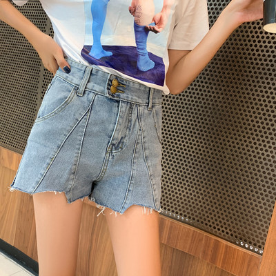 Ikdienas sieviešu šorti ar džinsa saitēm