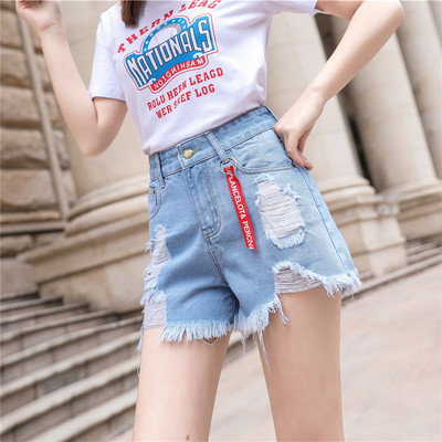 Ikdienas sieviešu šorti ar džinsa saitēm