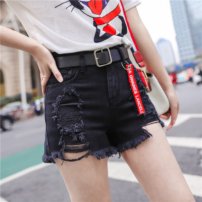 Ikdienas sieviešu šorti ar džinsa saitēm