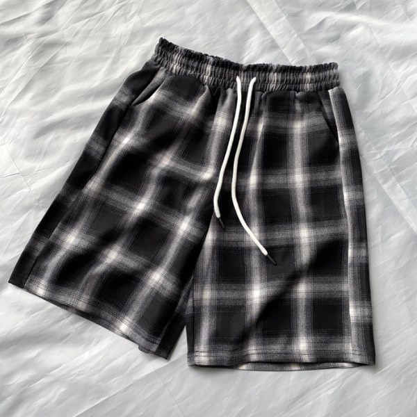 Ležerne karirane kratke hlače - unisex model