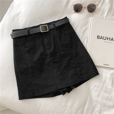 Moderni sieviešu svārki-bikses ar jostu