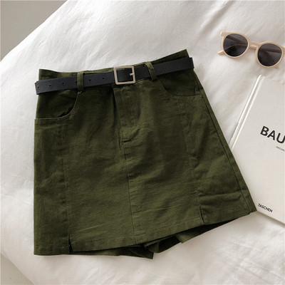 Moderni sieviešu svārki-bikses ar jostu