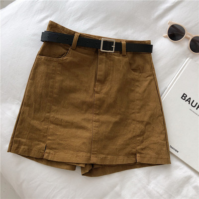 Moderni sieviešu svārki-bikses ar jostu