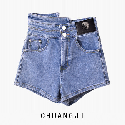 Κοντό τζιν γυναικείο με ψηλή μέση