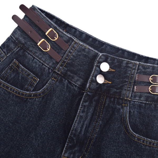 Pantaloni scurți de denim de vară de damă cu talie înaltă