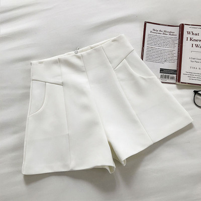 Casual σορτς με φερμουάρ - φαρδύ μοντέλο 