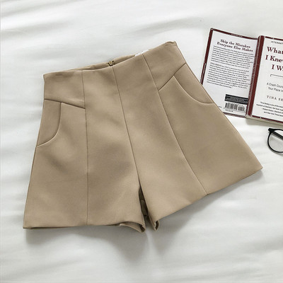 Casual σορτς με φερμουάρ - φαρδύ μοντέλο 