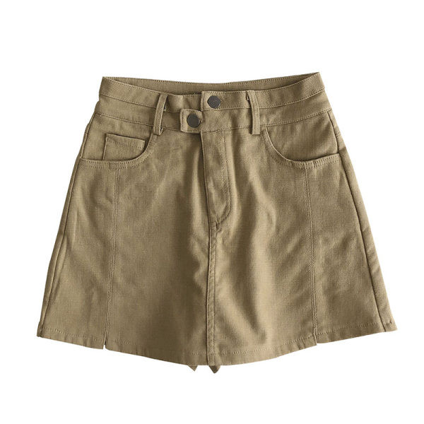 Pantaloni scurți cu talie înaltă și linie A