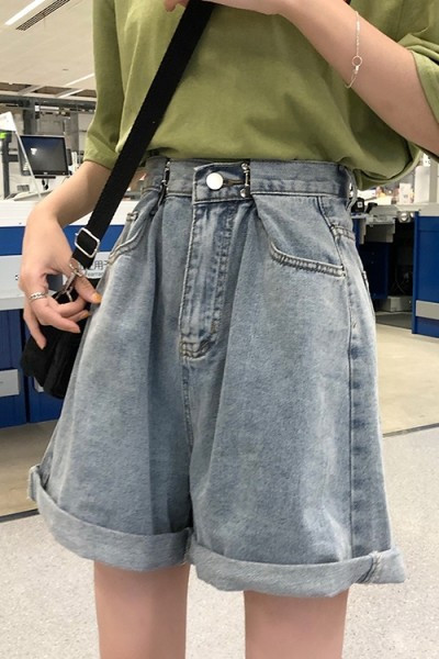 Ženske široke traperice s visokim strukom