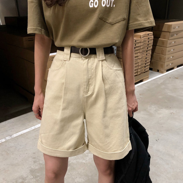 Νέο γυναικείο παντελόνι με ψηλή μέση σε μαύρο και μπεζ χρώμα