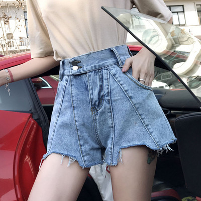 Ženske traper kratke hlače s gumbima i džepovima