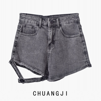 Νέο μοντέλο κοντό τζιν με κουμπιά για γυναίκες