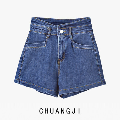 Κοντό τζιν κλασικό μοντέλο με τσέπες