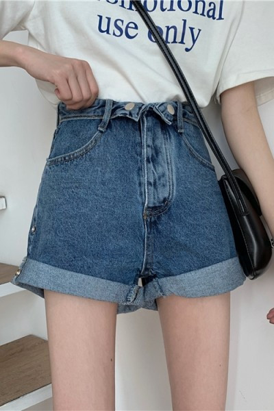 Ležerne traper hlače s visokim modelom u struku