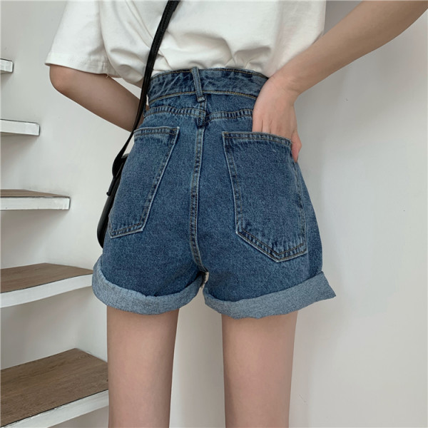 Ležerne traper hlače s visokim modelom u struku