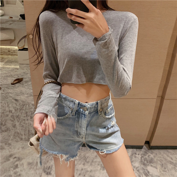 Blugi casual cu elemente rupte - in doua culori