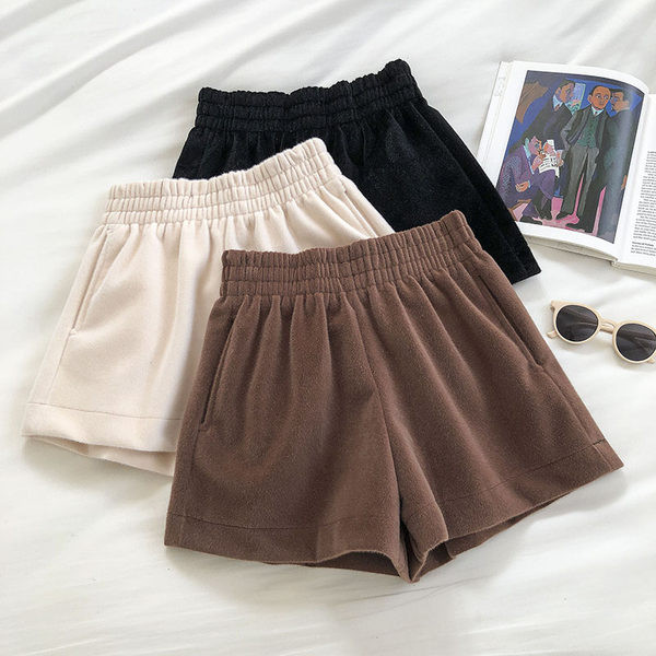 Ženske široke hlače s elastičnim strukom