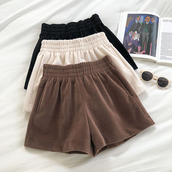 Ženske široke hlače s elastičnim strukom