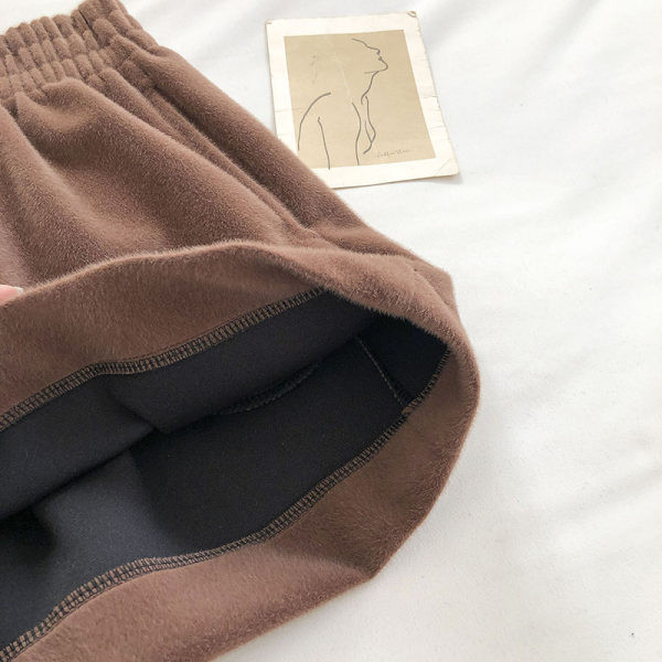 Ženske široke hlače s elastičnim strukom