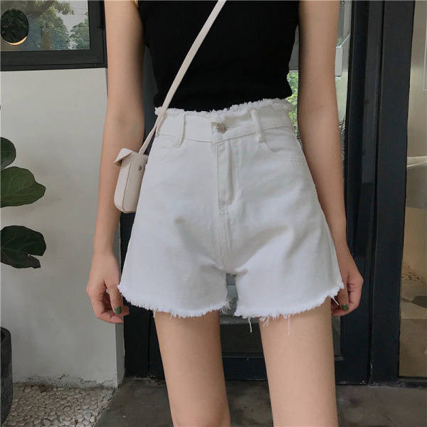 Mitmes värvitoonis vabaaja kõrge vöökohaga teksapüksid