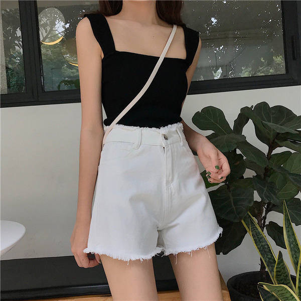 Mitmes värvitoonis vabaaja kõrge vöökohaga teksapüksid