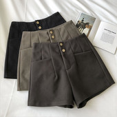 Moderne kratke hlače s džepovima i visokim strukom