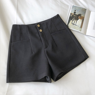 Moderne kratke hlače s džepovima i visokim strukom