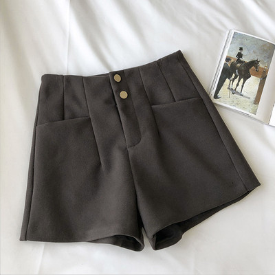 Moderne kratke hlače s džepovima i visokim strukom