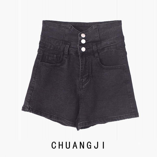 Kratke ženske traperice s visokim strukom i džepovima