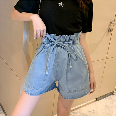 Novi model ženskih kratkih hlača s elastičnim strukom u crnoj i plavoj boji