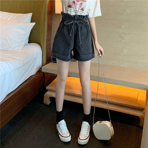 Novi model ženskih kratkih hlača s elastičnim strukom u crnoj i plavoj boji