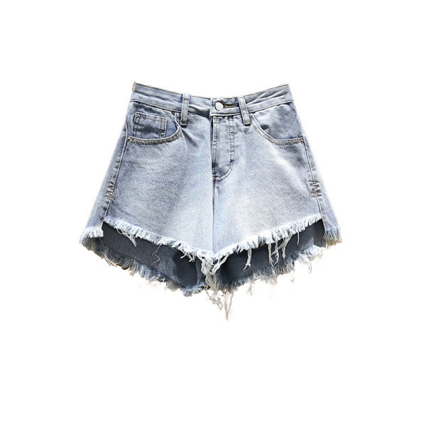 Γυναικεία φαρδιά σορτς με σκισμένα μοτίβα