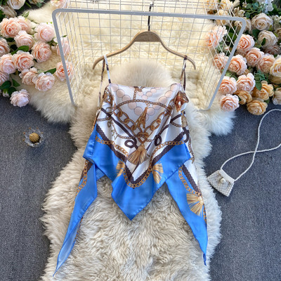 Πολύχρωμο γυναικείο  αμάνικο μπλουζάκι με λεπτά λουράκια - διάφορα μοντέλα