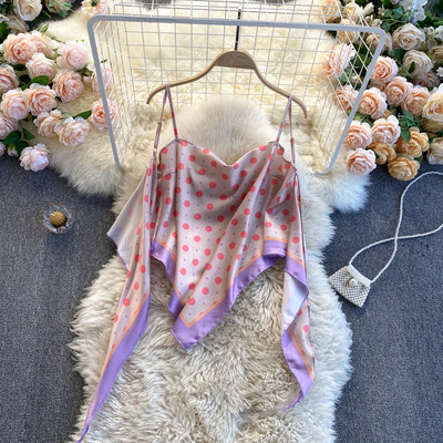 Πολύχρωμο γυναικείο  αμάνικο μπλουζάκι με λεπτά λουράκια - διάφορα μοντέλα