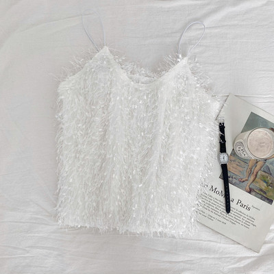 Μοντέρνα γυναικεία μπλούζα με λεπτά λουράκια  σε διάφορα χρώματα