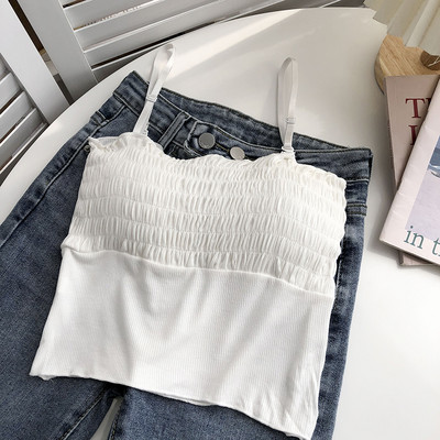 Καθημερινή γυναικεία μπλούζα με λεπτά λουράκια  σε τρία χρώματα