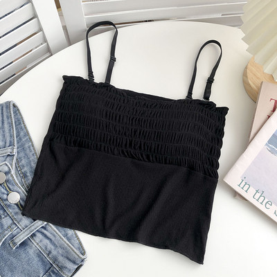 Καθημερινή γυναικεία μπλούζα με λεπτά λουράκια  σε τρία χρώματα