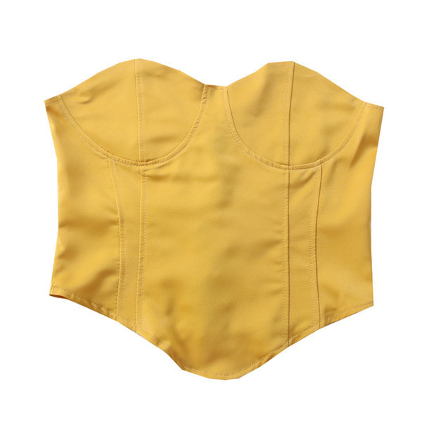 Μοντέρνα γυναικεία μπούστο με κορδόνια στην πλάτη σε διάφορα χρώματα