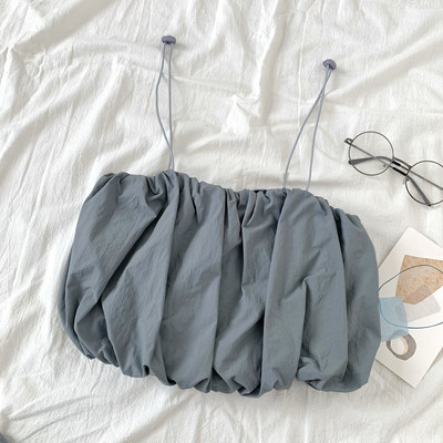 Καθημερινή κοντή γυναικεία αμάνικι μπλούζα με τιραντάκια σε διάφορα χρώματα